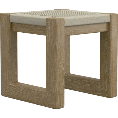 Sedona Outdoor End Table by Sunset West in teak. Made from teak in a modern style.