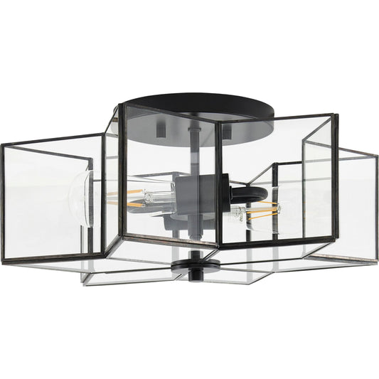 Morella II Pendant by Surya. Made from iron, glass in a unique style.