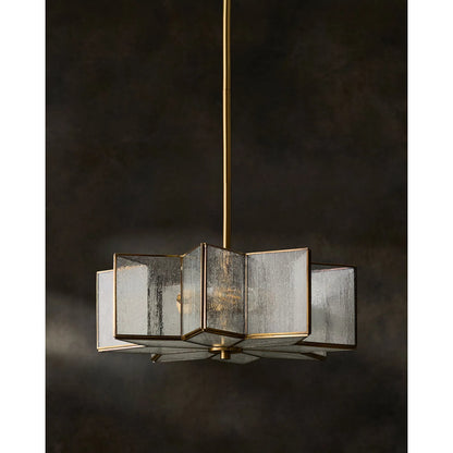 Morella Pendant by Surya. Made from iron, glass in a modern style.