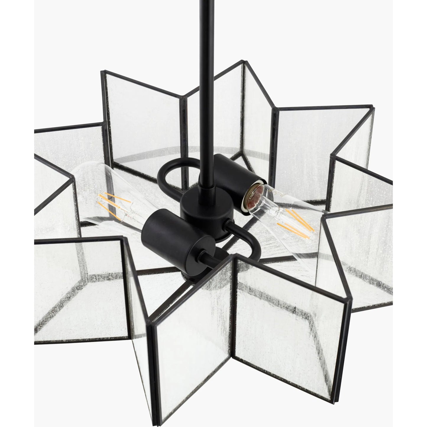 005 SI-2380032 | Closeup | Morella Pendant by Surya. Made from iron, glass in a modern style.
