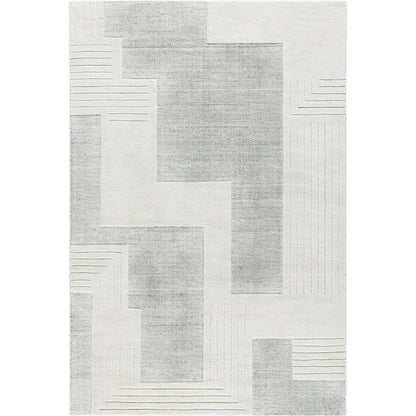 Molde MOL-2300 Rug by Surya in ivory, dove gray, ash. Made from wool in a unique style.
