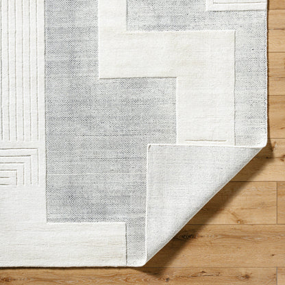 Molde MOL-2300 Rug by Surya in ivory, dove gray, ash. Made from wool in a unique style.