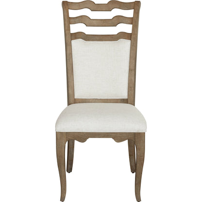 Weston Hills Upholstered Side Chair by Pulaski Furniture in flax seed. Made from hardwood solids, hickory veneers in a traditional style.