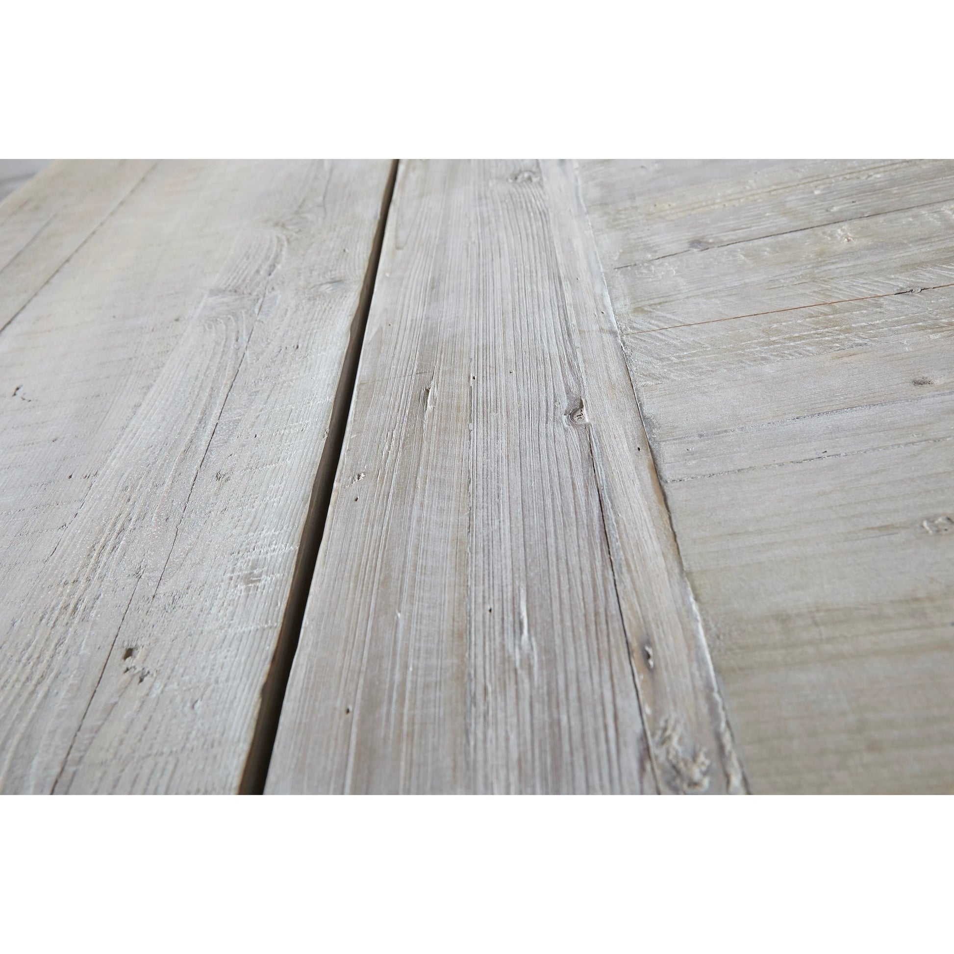 Monastery Dining Table by Essentials For Living in smoke gray pine. Made from reclaimed pine, reclaimed birch in a cottage & farmhouse style.