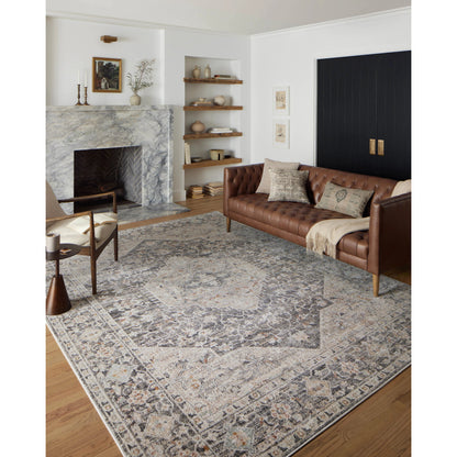 Monroe MON-01 Rug by Loloi II in charcoal, multi. Made from 100% polypropylene in a unique style.