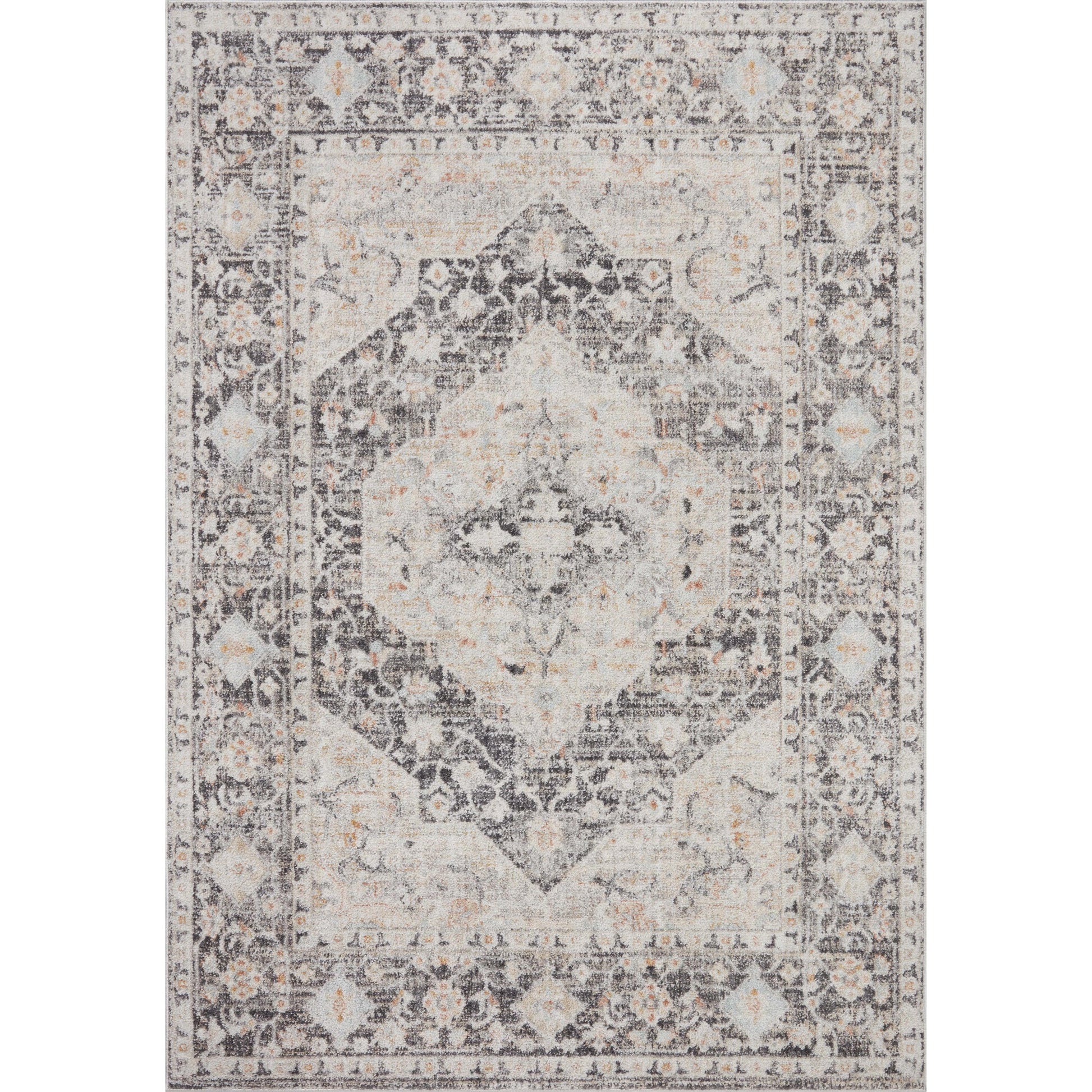 Monroe MON-01 Rug by Loloi II in charcoal, multi. Made from 100% polypropylene in a unique style.