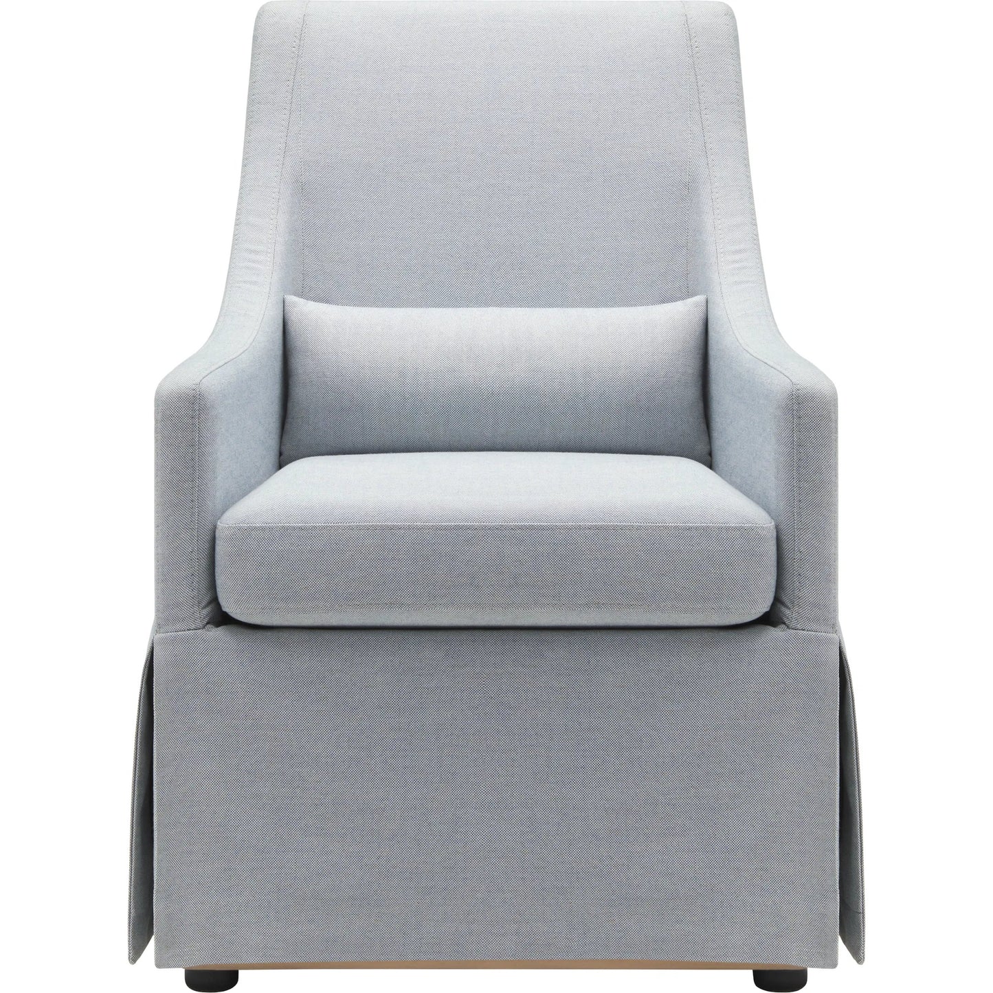 001 SI-2258137 | Primary Silo | Morada Dining Chair by Surya in gray. Made from polyester, linen, rubber wood, polyester wrapped foam, polyfill in a transitional style.