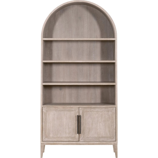 Morris Storage Bookcase by Essentials For Living in natural gray acacia. Made from solid acacia wood, acacia veneer, mdf in a unique style.