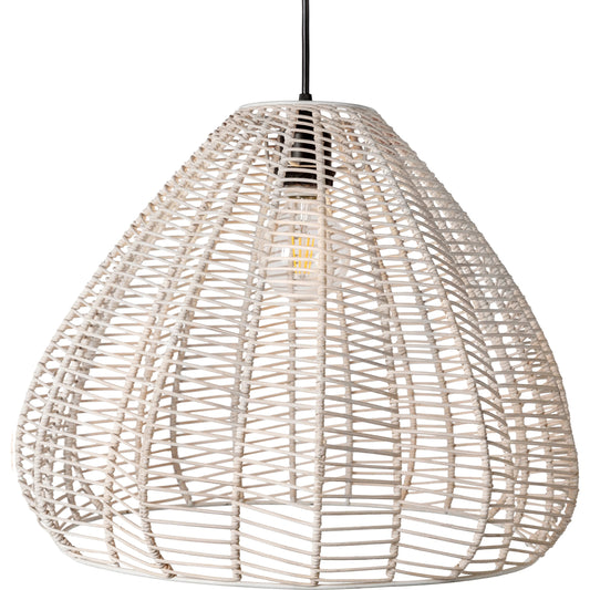 Mosella - 32435 by Surya in painted. Made from shade (outside): rattan, fixture: rattan, canopy: metal in a cottage & farmhouse style.