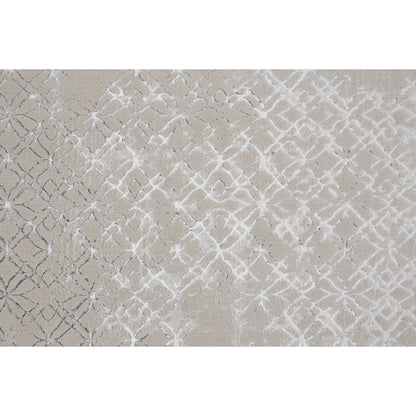 Micah Metallic Trellis Rug - 3047F by Feizy. Made from polyester, polypropylene in a unique style.