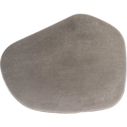 Clawson Cocktail Table by Bernhardt in graphite. Made from aluminum in a modern style.