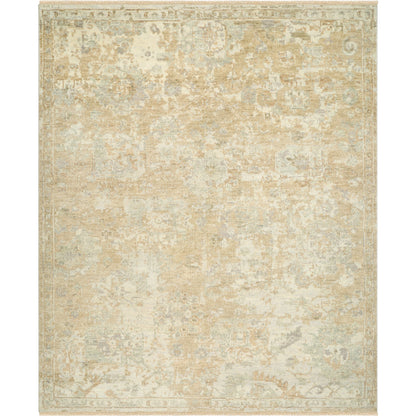 Monterey MOY-2305 Rug by Surya in beige, sandstone, pale sage, ivory. Made from face: 100% wool, warp: 100% cotton in a unique style.