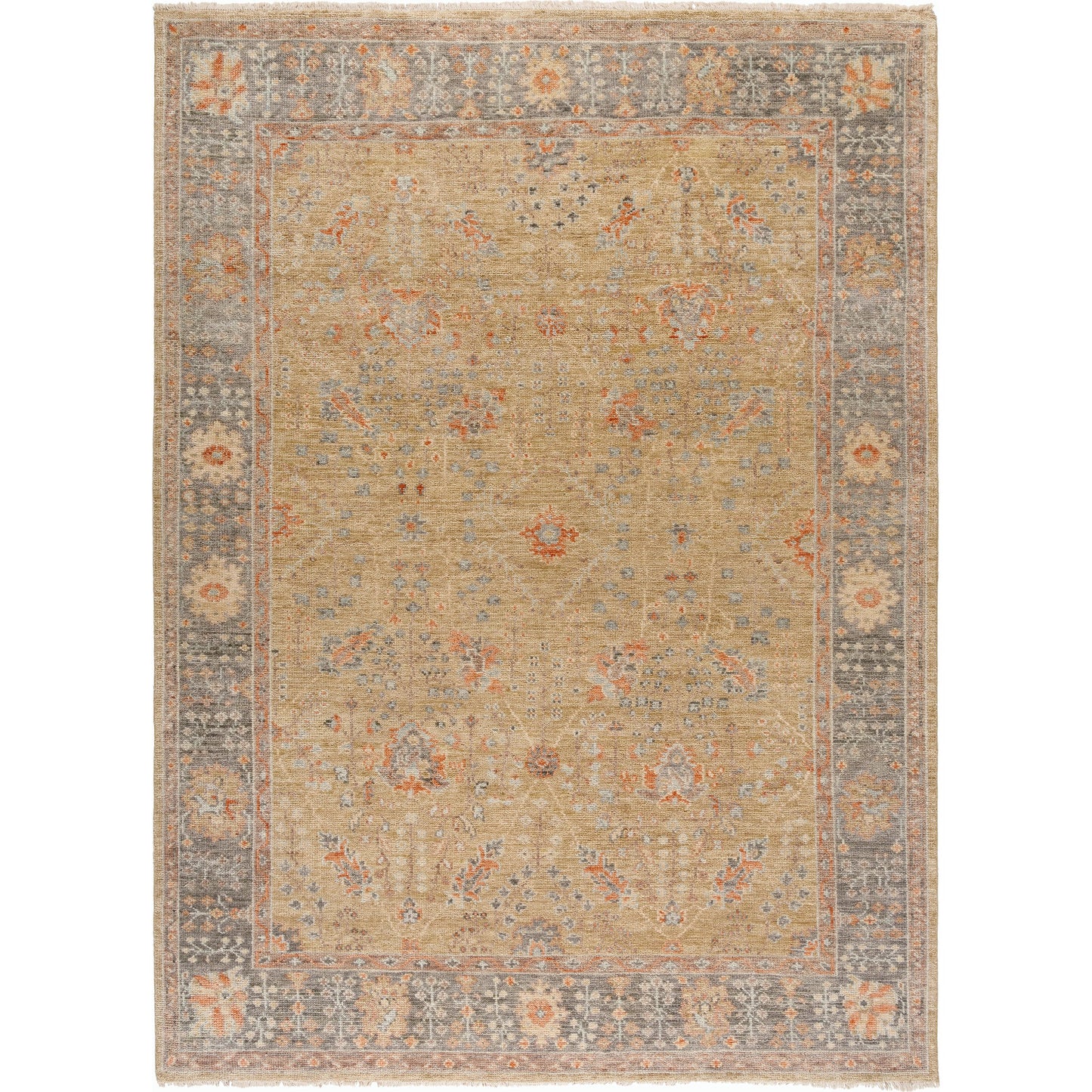 000 SI-2165448,SI-2165449,SI-2165450,SI-2165451 | Primary Silo | Monterey MOY-2306 Rug by Surya in sage, slate gray, terracotta, sandstone, dusty blue. Made from wool in a unique style.
