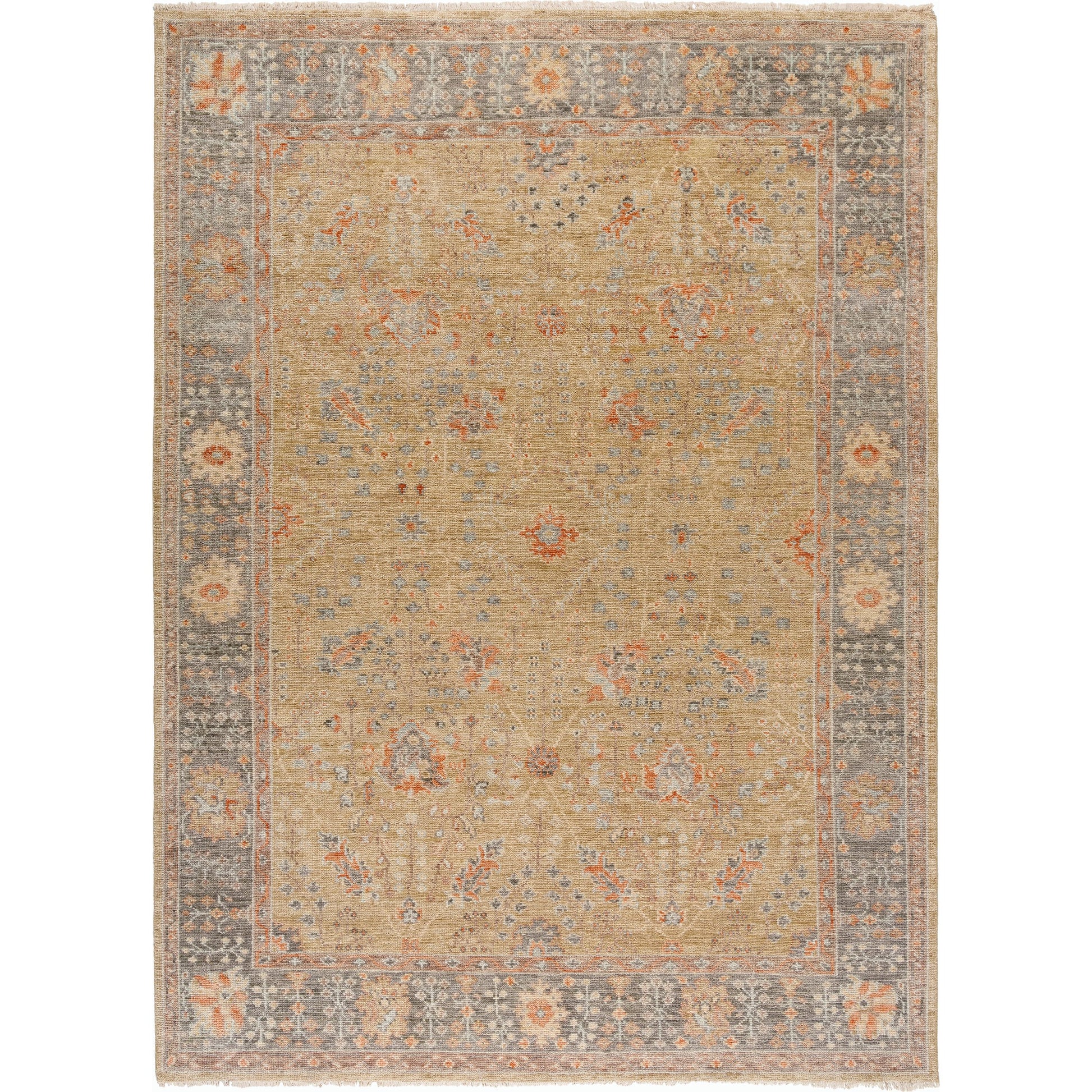 Monterey MOY-2306 Rug by Surya in sage, slate gray, terracotta, sandstone, dusty blue. Made from wool in a unique style.