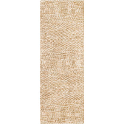 Masterpiece Area Rug by Livabliss in beige, tan, medium brown. Made from main: 100% polyester in a cottage & farmhouse style.