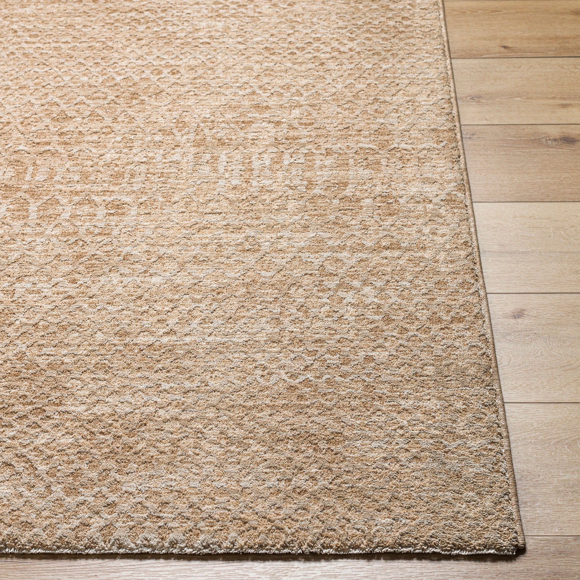Masterpiece Area Rug by Livabliss in beige, tan, medium brown. Made from main: 100% polyester in a cottage & farmhouse style.