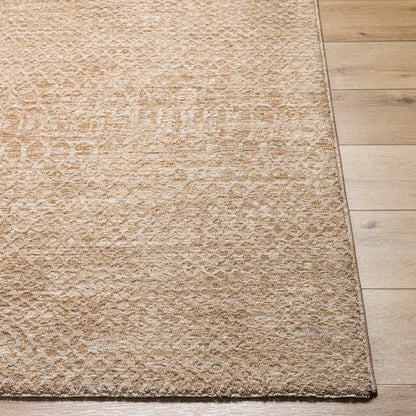 Masterpiece Area Rug by Livabliss in beige, tan, medium brown. Made from main: 100% polyester in a cottage & farmhouse style.