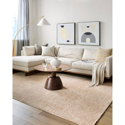 Masterpiece Area Rug by Livabliss in beige, tan, medium brown. Made from main: 100% polyester in a cottage & farmhouse style.