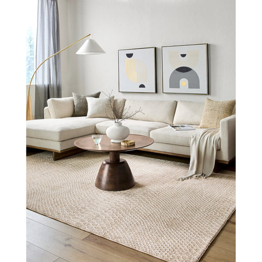 Masterpiece Rug - 33607 by Livabliss in light gray, medium gray. Made from main: 100% polyester in a unique style.