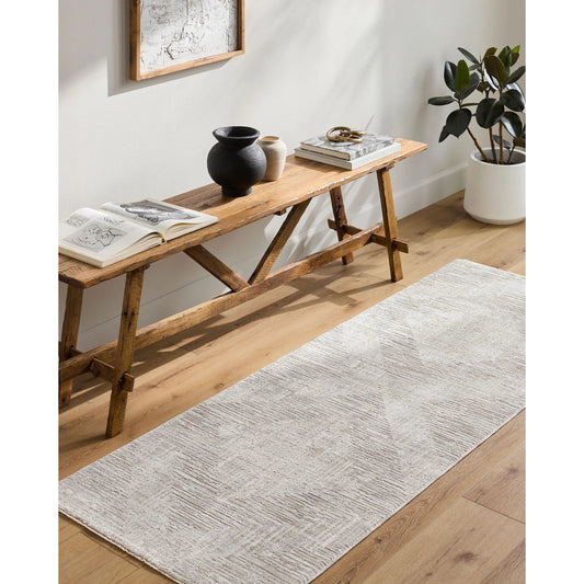 Masterpiece Rug - 537316 by Livabliss in sterling grey, ash, light silver, sage. Made from poly