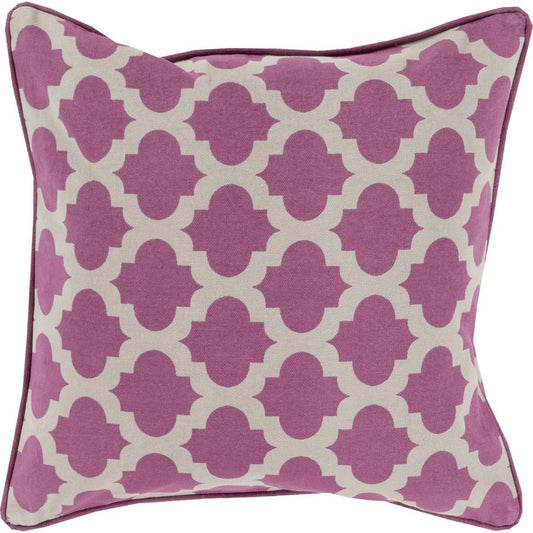 Morrocan Printed Lattice Pillow - 28527 by Surya. Made from 100% cotton in a traditional style.