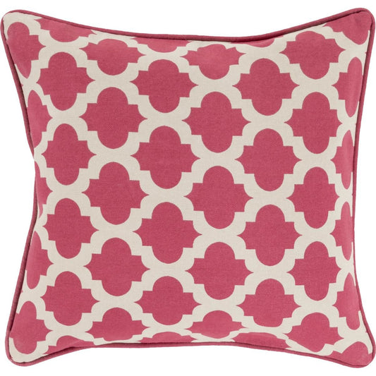 Morrocan Printed Lattice Pillow - 28527 by Surya. Made from 100% cotton in a traditional style.