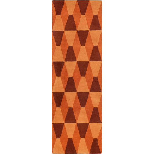 MPP-4500 Rug by Surya in burnt orange, rust, tan. Made from 100% wool in a unique style.