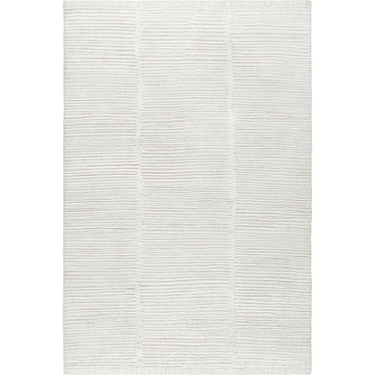 Manpura Rug - 485160 by Surya in ivory, pearl, snow. Made from face: 100% wool, warp: 100% cotton in a unique style.