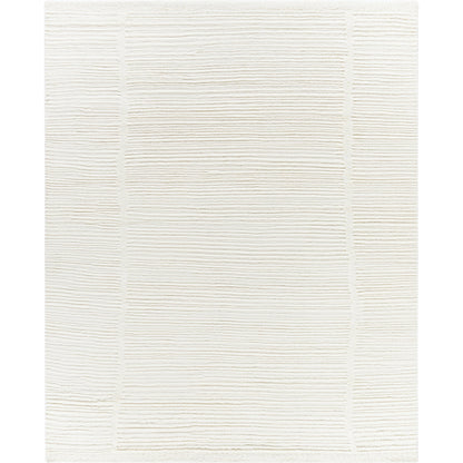 Manpura Rug - 485160 by Surya in ivory, pearl, snow. Made from face: 100% wool, warp: 100% cotton in a unique style.