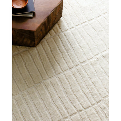 Manpura Rug - 485172 by Surya in ivory, cream, beige. Made from face: 100% wool, warp: 100% cotton in a unique style.