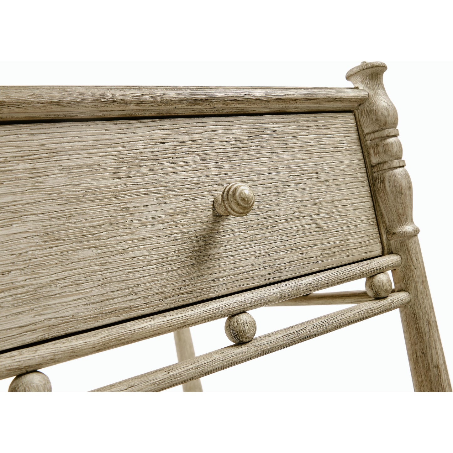 004 SI-2186378 | Closeup | Morris 24" Bedside Table by Jonathan Charles in washed grey oak. Made from oak in a modern style.