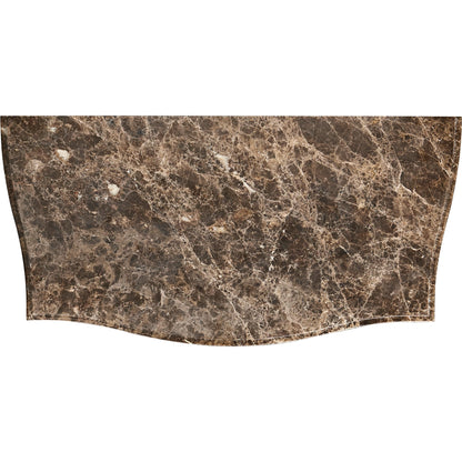 Tangiers Drawer Chest by Jonathan Charles in brown, black and ebonized oak. Made from oak solids, flat-cut oak veneers, stone, brass in a traditional style.