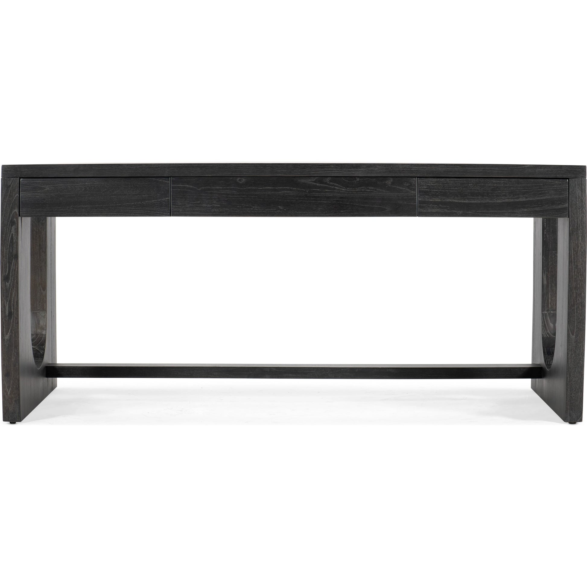 Commerce & Market Writing Desk by Hooker Furniture in black. Made from mindi veneers in a modern style.