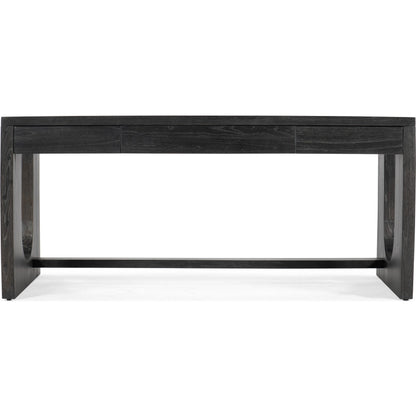 Commerce & Market Writing Desk by Hooker Furniture in black. Made from mindi veneers in a modern style.