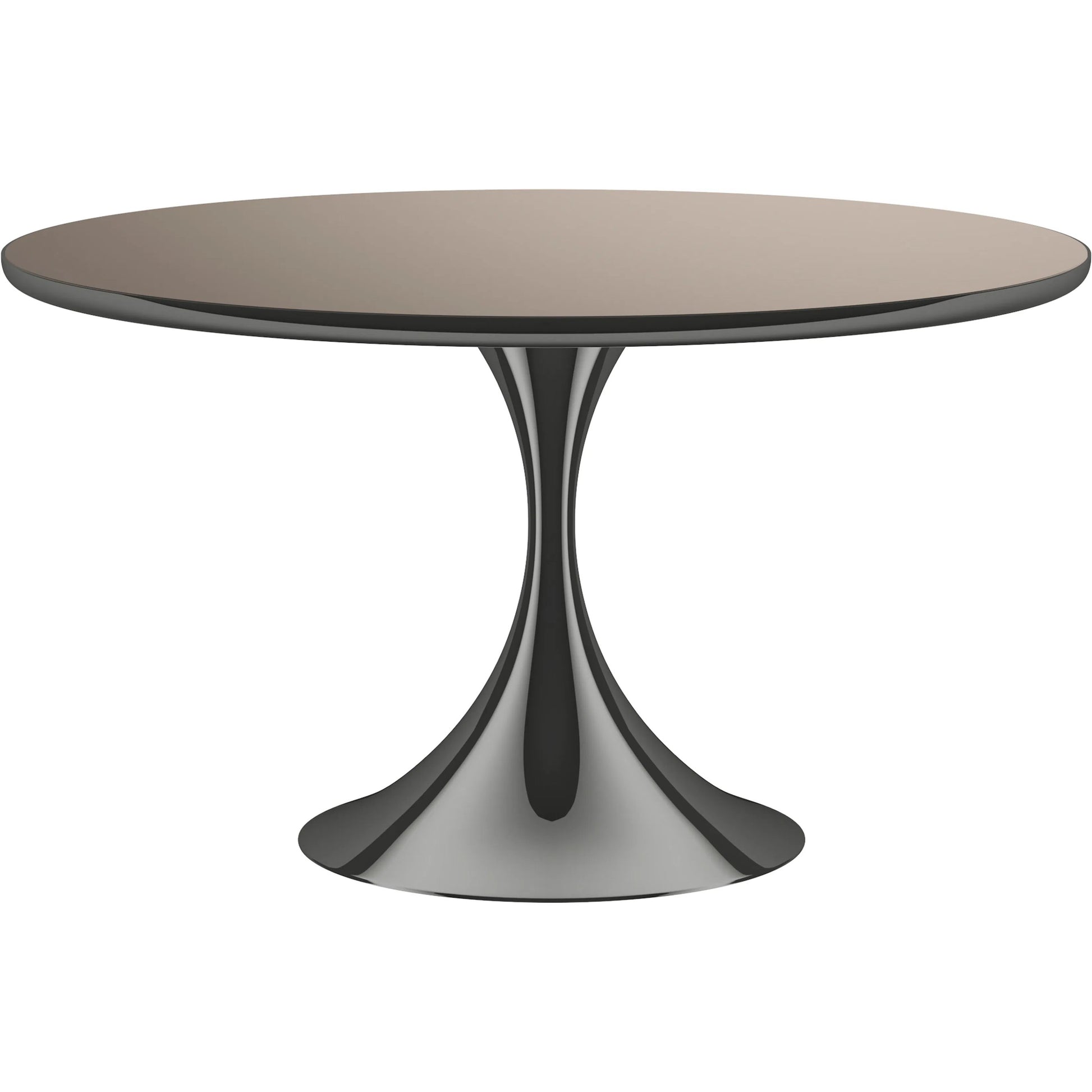 Semper 54 Round Dining Table by Caracole. Made from metal, glass in a transitional style.