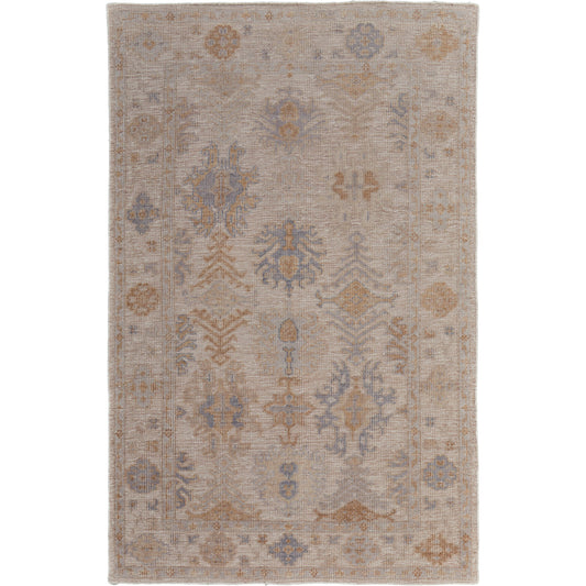 Wendover Transitional Oriental Rug - 6841F by Feizy in ivory, tan, blue. Made from pet in a unique style.