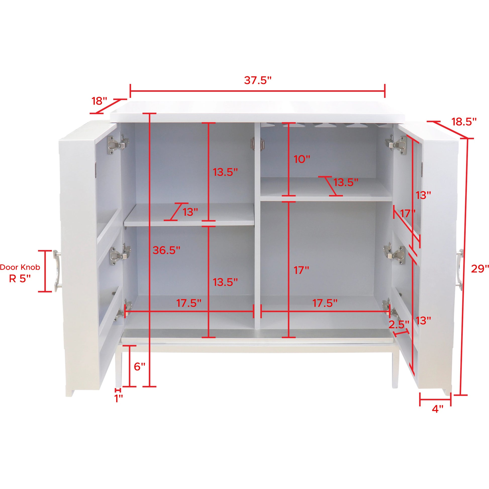 Calypso Bar Cabinet by Pasargad Home in silver. Made from wood, metal in a modern style.