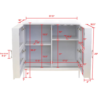 Calypso Bar Cabinet by Pasargad Home in silver. Made from wood, metal in a modern style.