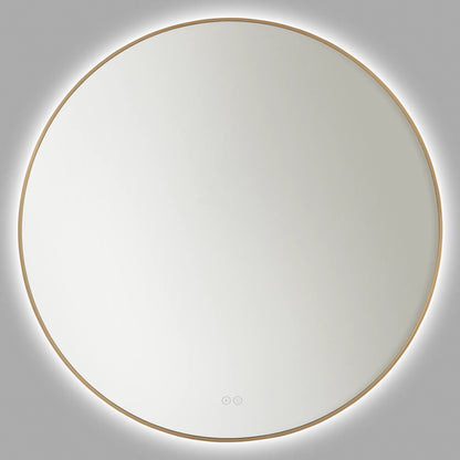 Cadre Round Mirror 36x36 by Generation Lighting. Made from glass in a modern style.