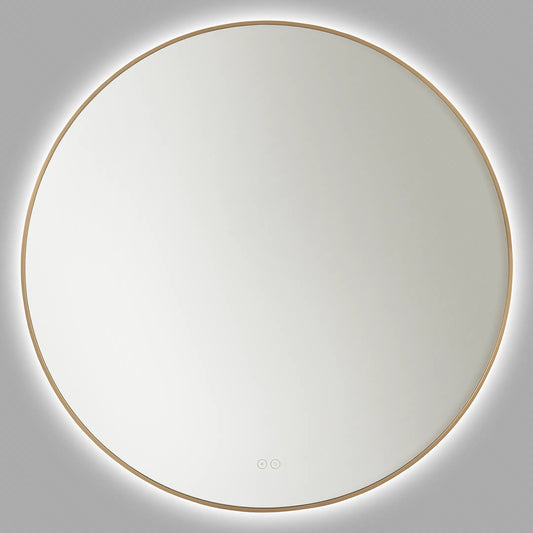 Cadre Round Mirror 36x36 by Generation Lighting. Made from glass in a modern style.