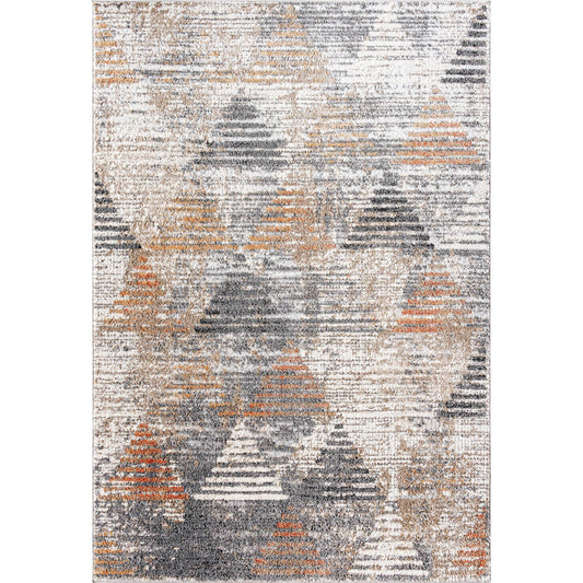 Merengue Rug - 496580 by Livabliss in charcoal, light brown, off-white, mustard, seafoam. Made from face: 48% polyester, 52% polypropylene, warp: 100% polyester in a unique style.