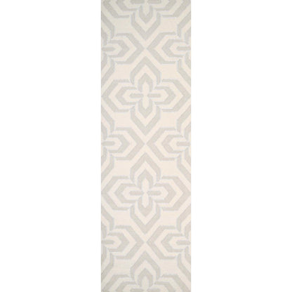 Marinda MRI-8001 Rug by Surya in ivory, light brown, metallic silver. Made from 90% wool, 10% metallic in a unique style.