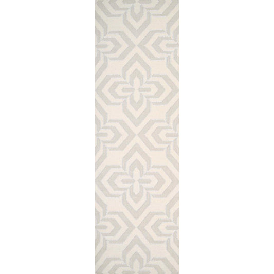 Marinda Rug - 12877 by Surya in ivory, light brown, metallic silver. Made from 90% wool, 10% metallic in a unique style.