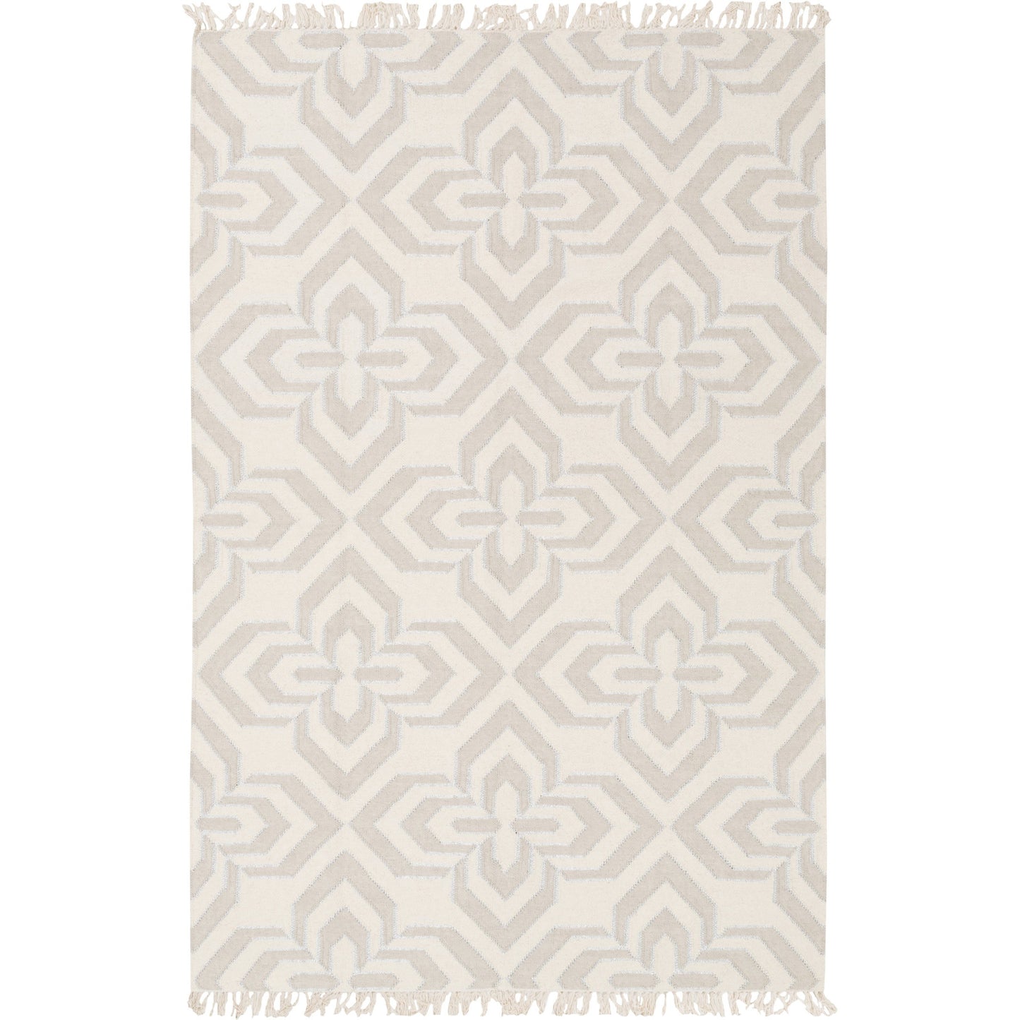 001 63356-24862,63356-24864 | Primary Silo | Marinda MRI-8001 Rug by Surya in ivory, light brown, metallic silver. Made from 90% wool, 10% metallic in a unique style.