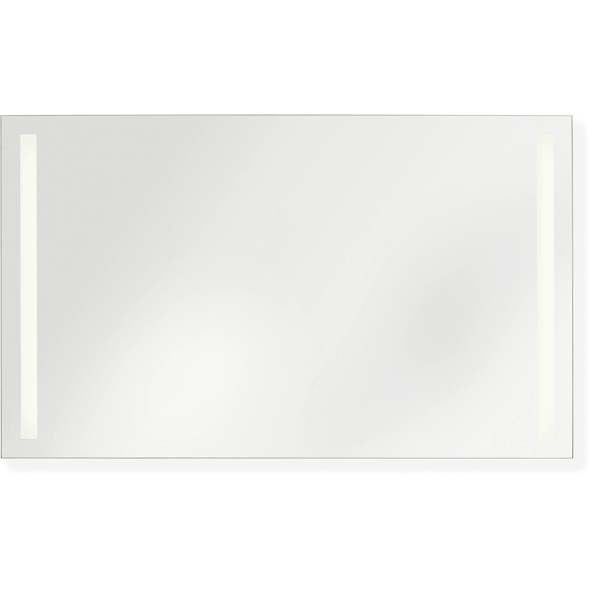 Lustro Rectangle Mirror 60x36 by Generation Lighting in might bright white. Made from glass in a transitional style.