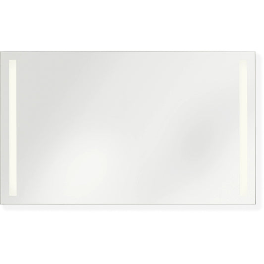 Lustro Rectangle Mirror 60x36 by Generation Lighting in might bright white. Made from glass in a unique style.