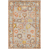 Dark Brown, Rust, Mustard, Medium Gray, Cream / 2' x 3'