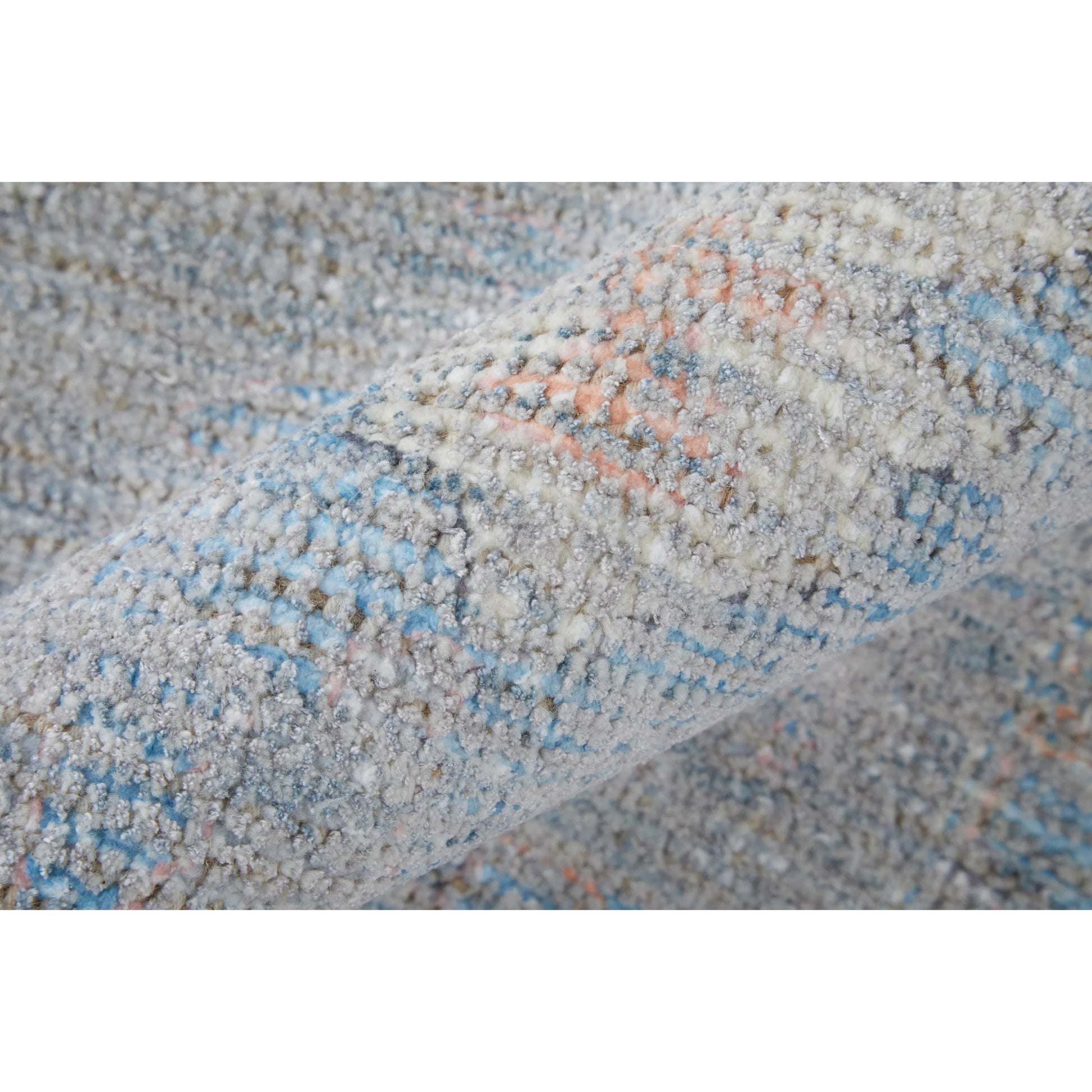 Caldwell Rug - 8798979F by Feizy in blue, yellow, orange. Made from wool, viscose in a unique style.