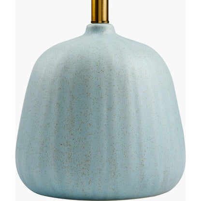 Marine - 500361 by Surya in metallic brass, white, translucent and plated. Made from body: ceramic, shade (outside): linen, finial: metal in a modern style.