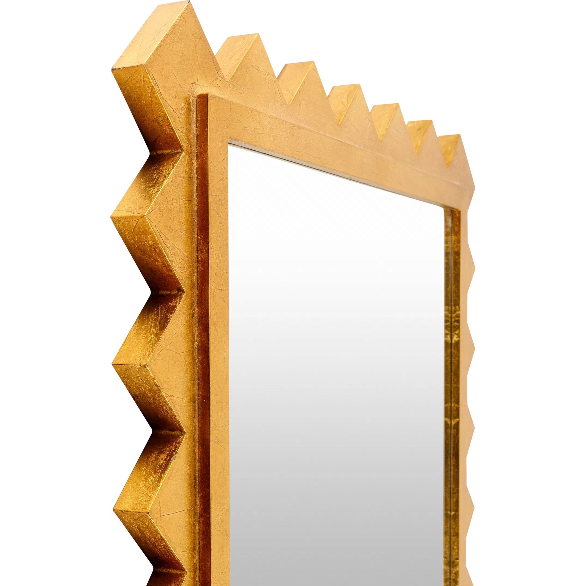 Harrison Mirror by Livabliss in frame: gold and gilded. Made from frame: manufactured wood in a modern style.